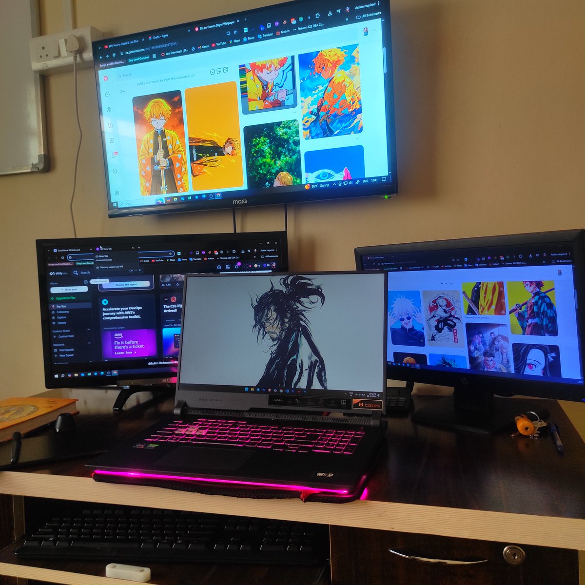 Coding_Sage's tweet photo. Finally today my setup feels complete! 
Been working hard on to this!

Thanks to coding and trading because of that I have came soo far! Let's change everything now guys! 🔥 https://t.co/tHGS3QI58I