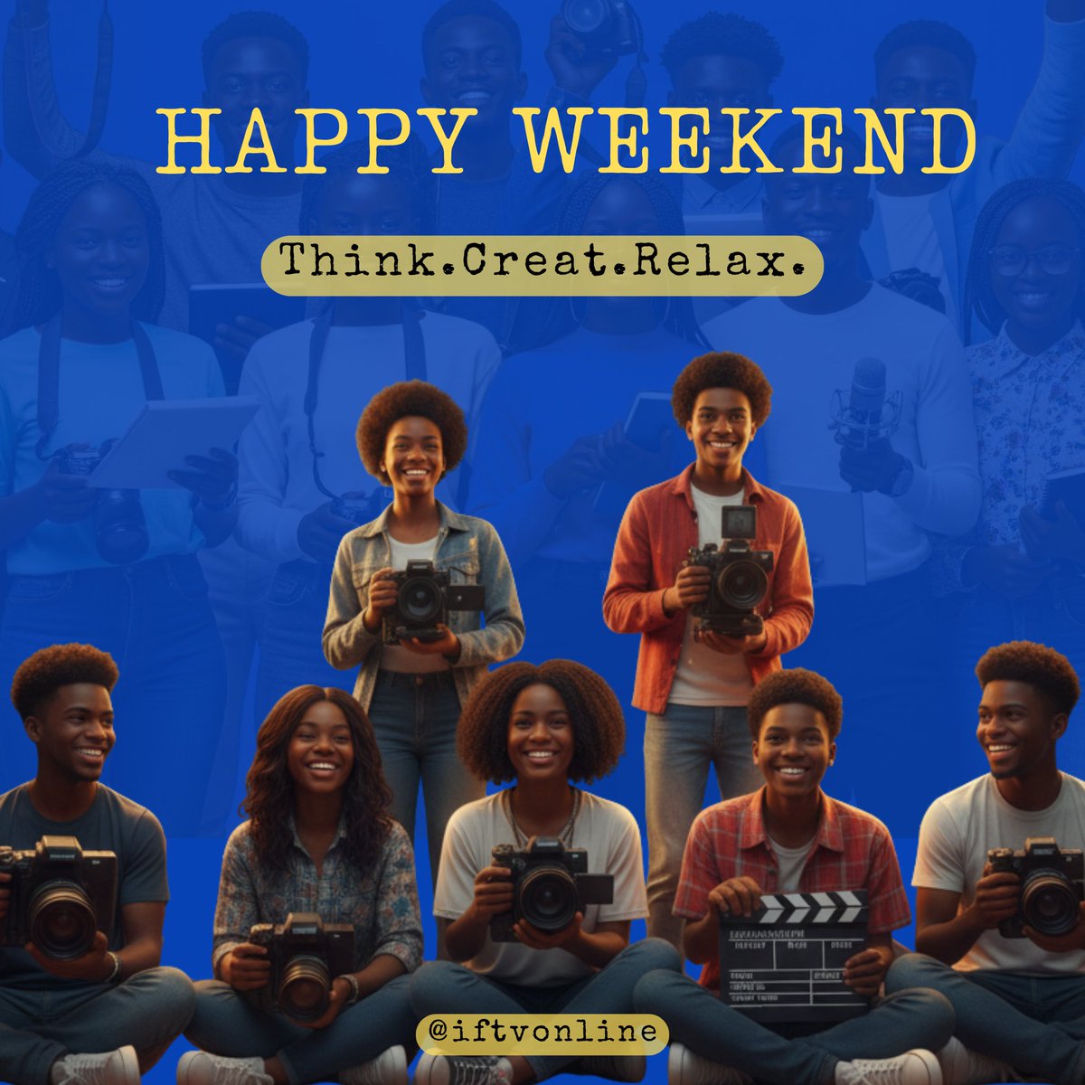 iftvonline's tweet photo. Happy Weekend!❣️

Wishing all our social media followers happy weekend.
Thank you for being part of our community.
We love and greatly celebrate you.

#filmfriday #filmcommunity #filmmaking #filmlover #filmaker #learnfilmmaking #weekendvibes https://t.co/cZZMKNHTFi