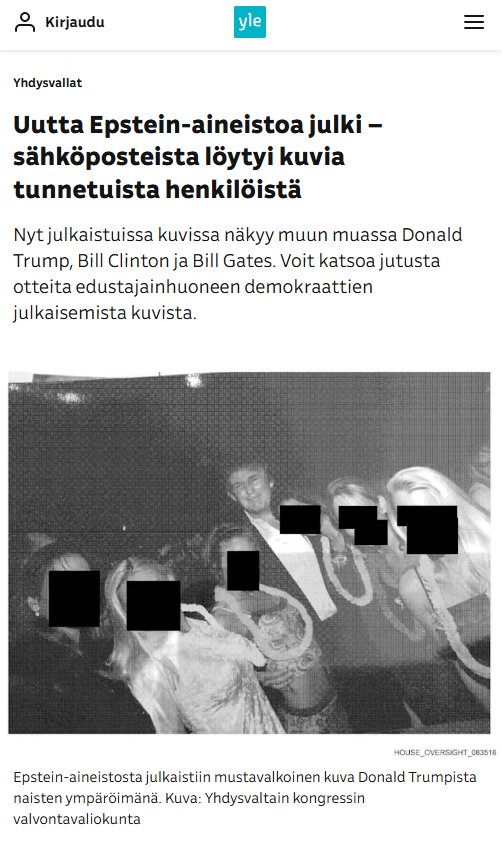 En haluaisi pilata Ylen ilonaiheita Trumpin suhteen, mutta kuvassa on ilmeisesti täysi-ikäisiä Hawaiian Tropic malleja.
nypost.com/2025/12/12/us-…