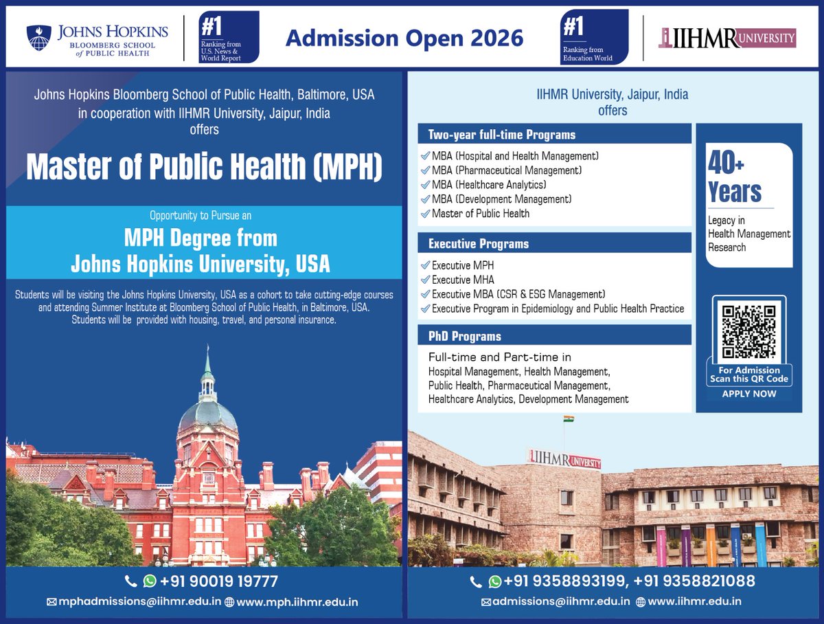 IIHMR University tweet media