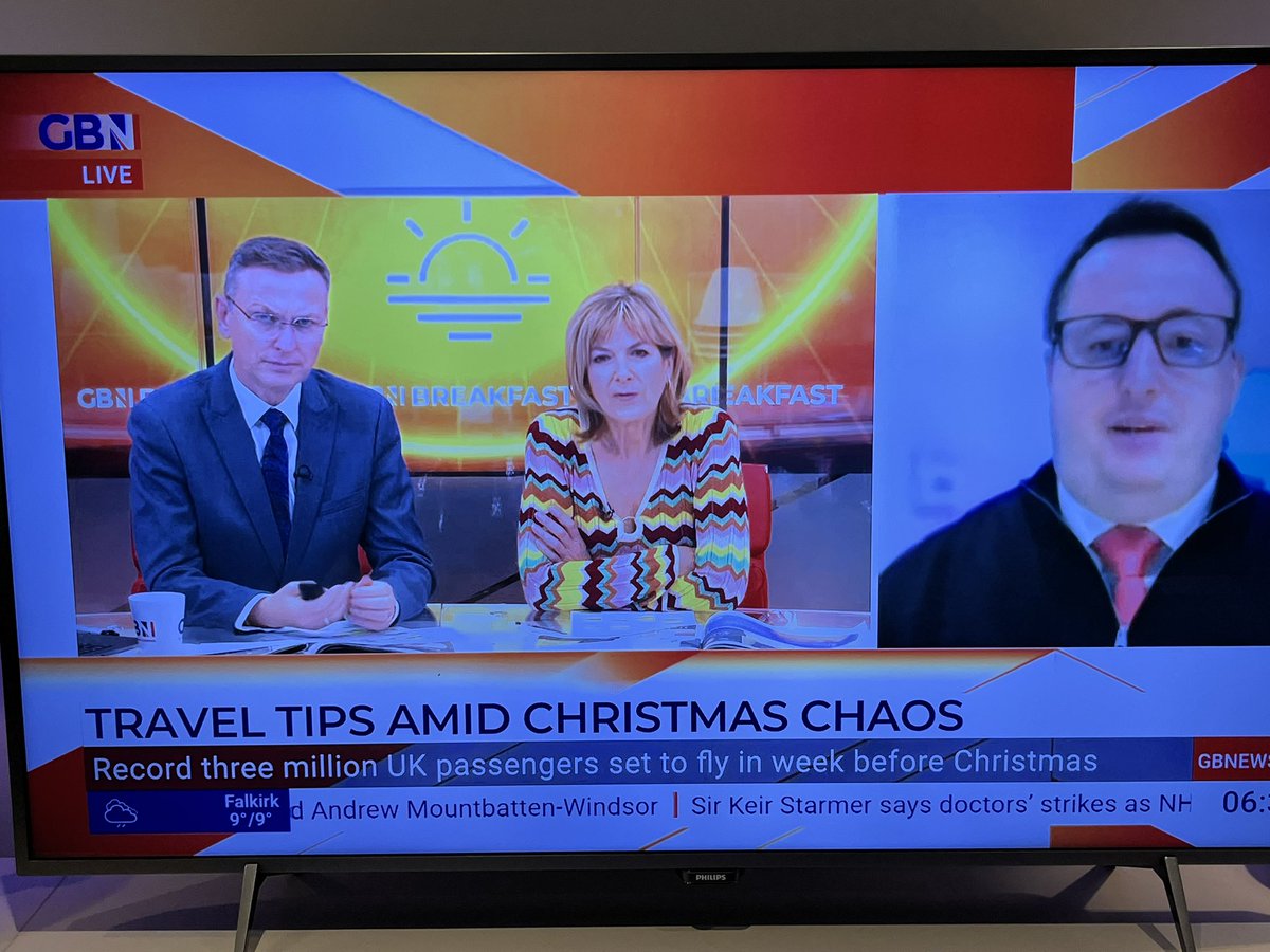 Thanks <a href="/GBNEWS/">GB News</a> for having me on your Breakfast Show to talk about the Christmas ✈️ Getaway. #PackSafeFlySafe <a href="/UK_CAA/">UK Civil Aviation Authority</a>