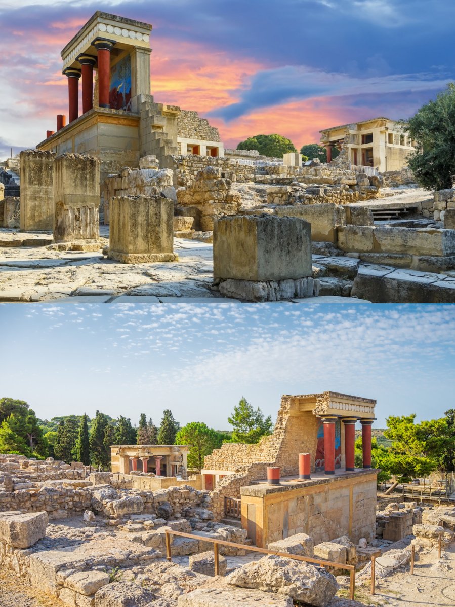 RealHellenist's tweet photo. The Palace of Knossos on the island of Crete, Greece. https://t.co/GXXDuanTNu