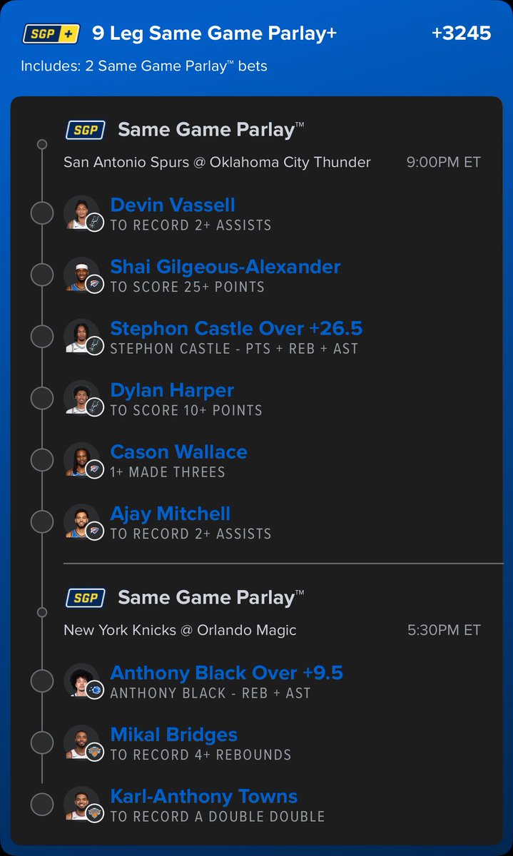NBA CUP PARLAY +3000 ODDS. RETWEET TO MANIFEST
account.sportsbook.fanduel.com/sportsbook/add…