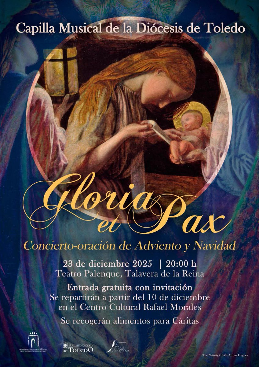 La #capilladiocesanadetoledo por primera vez en el Teatro Palenque de Talavera de la Reina.

Os esperamos el próximo 23 de diciembre con nuestro concierto de #Adviento y #Navidad.

Nos informan que, finalmente, las invitaciones se podrán retirar a partir del lunes 15.
