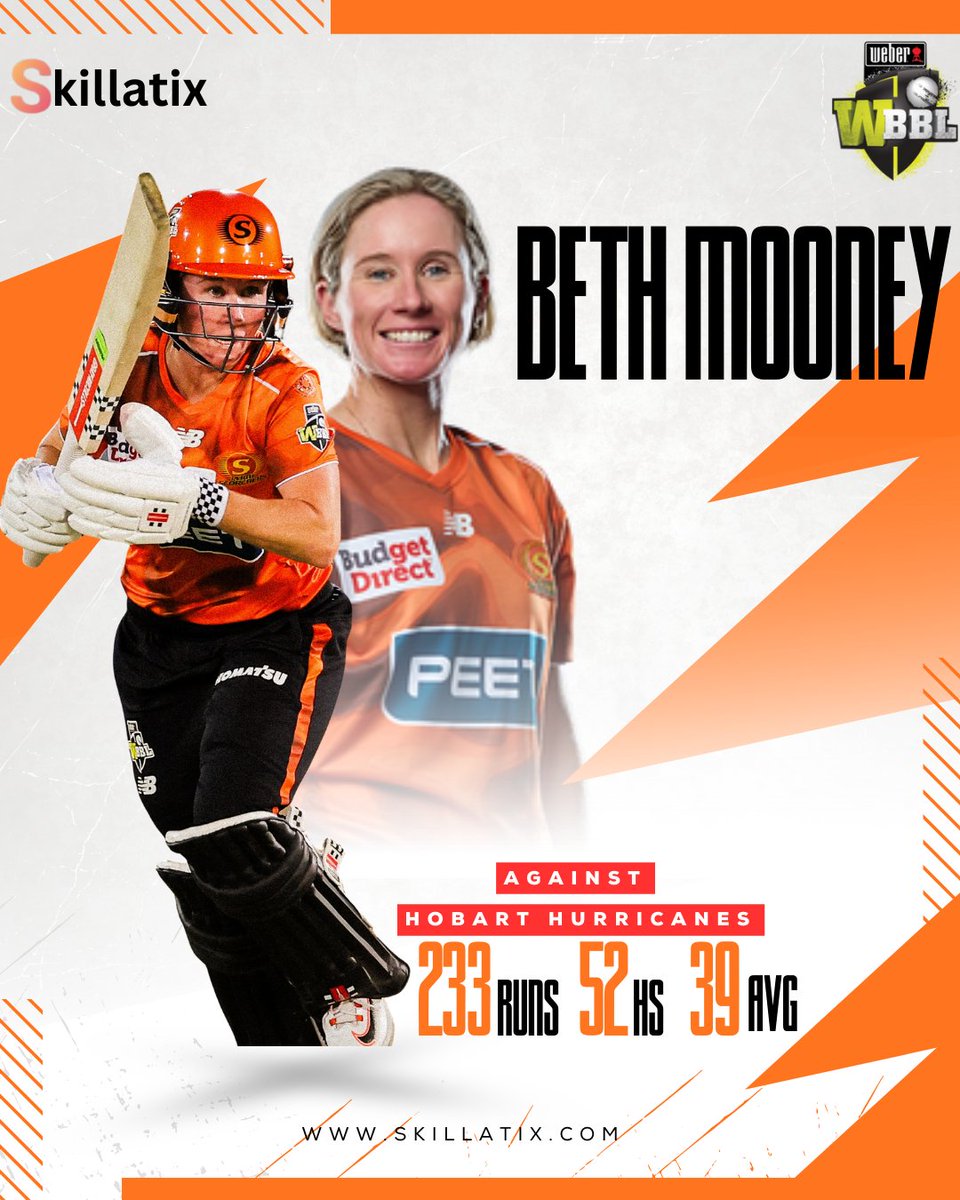 skillatix's tweet photo. When finals pressure rises, experience delivers. 💪
Beth Mooney vs Hobart Hurricanes
Stay ahead with https://t.co/zKQftWLRen

#WBBL11 | #WBBLFinal | #WomensCricket | #CricketTwitter | #CricketUpdates https://t.co/wXHzs9GEzD