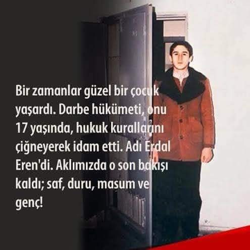 Geceye bir ağıt…

Biraz sonra asmaya götürecekler beni,
Biraz sonra dalımdan koparıp, öldürecekler beni,
Hoşçakalın sevdiklerim…

#ErdalEren