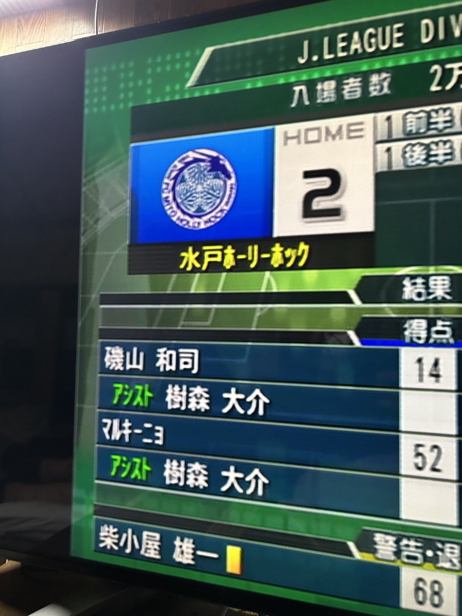 Tetsu98394518's tweet photo. サカつく04引っ張り出してやってたらみたことある名前が2アシストしてた！

#樹森大介 https://t.co/wItqBDF49k