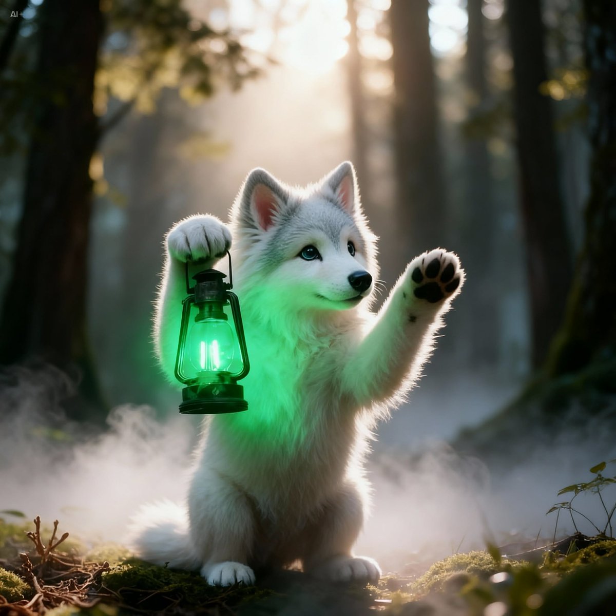 The wolf leads the way, carrying the light of a rising market.