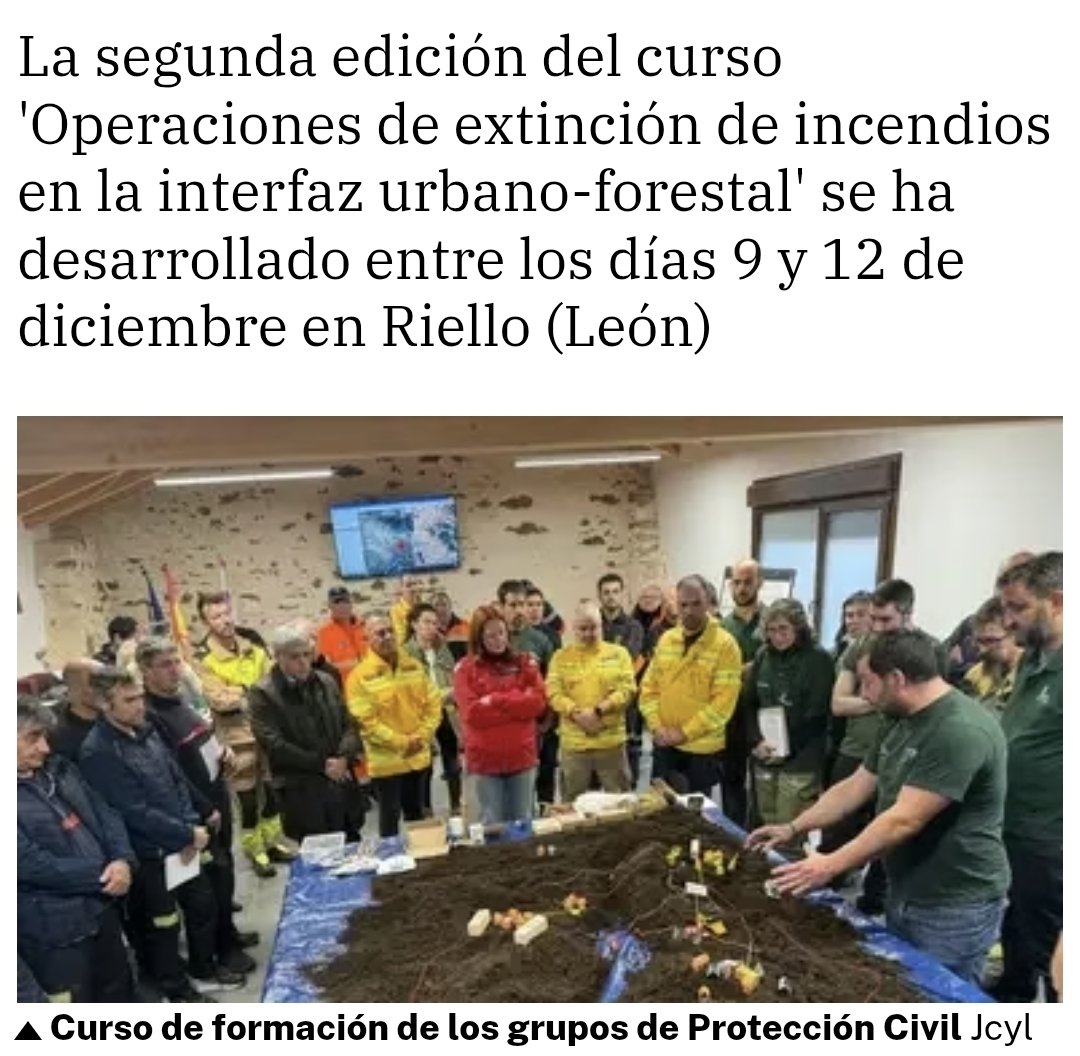 pedro_becares_'s tweet photo. Protección Civil impulsa el programa formativo para mejorar las capacidades en la extinción de los incendios en la interfaz urbano-forestal #Riello #LeónESP #IIFF #PrevenciónIIFF https://t.co/00C88udY0K https://t.co/EJJI6lnWP4