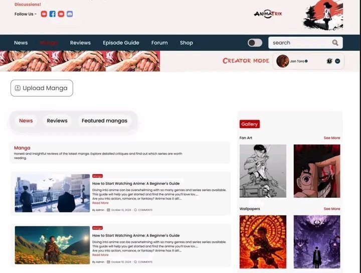 EXCITING NEWS FOR CREATIVES 🚨

Some Cool features would be rolled out on <a href="/animatrix_org/">ANIMATRIX</a>  for creatives 

In a few days, you’ll be able to create and upload your own Manga, Manwah, or Comics and also get paid for it.

Whether you're a storyteller, illustrator, or just someone