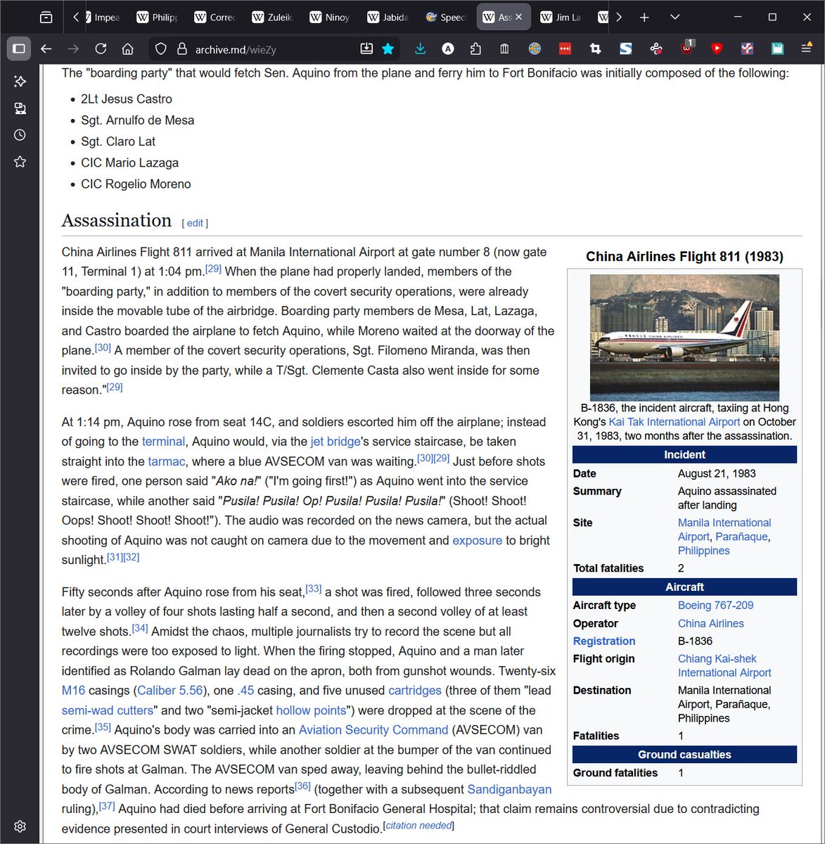 frustratedDoe's tweet image. Re- reading  archive.ph/wieZy -&amp;gt; en.wikipedia.org/wiki/Assassina… di ko talaga gets yung ka- #damingTANGA -han na ang daming foreigner AFAM among filipino witnesses na nakasaksi dun sa #crimePH yet parang tanga yung mga sundalo kuno na nilagay pa corpse sa AVSECOM van to somewhere?