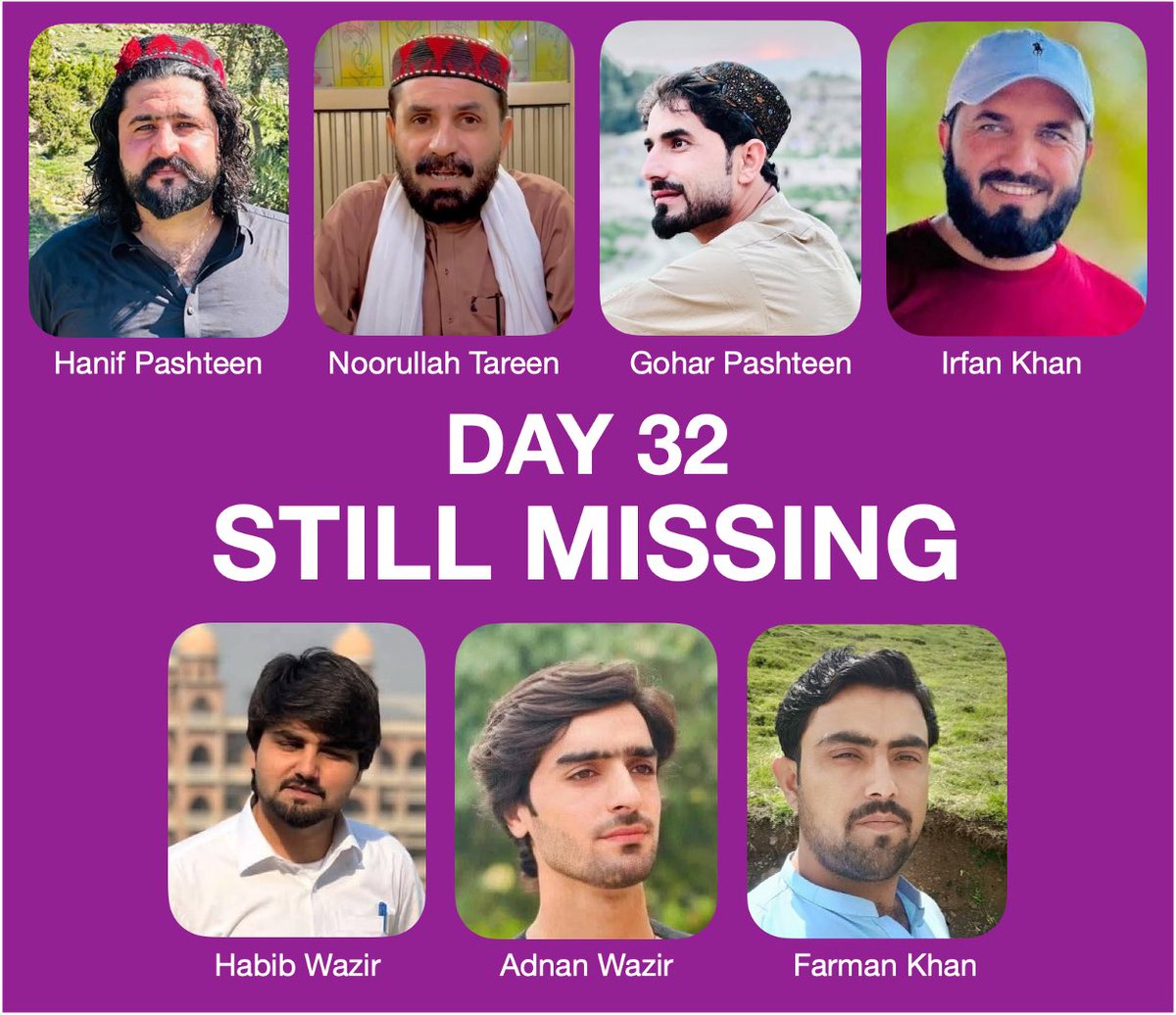 samanthaleaning's tweet photo. STILL MISSING - Day 32 (13th December 2025)

When people are disappeared, something else can happen.

- The days pass.
- There is no new information.
- Silence becomes familiar.
- The abnormal starts to feel normal.

But enforced disappearance is NEVER normal.

It is NOT a delay.
It is NOT an “administrative process.”
It is NOT a misunderstanding.

It is a grave violation of international law and fundamental human rights.

Human beings do NOT simply vanish.
Someone, somewhere, knows where these men are.

The longer the silence continues, the more important it becomes to keep asking the same simple questions:

- Where are the PTM delegates?
- Are they safe and in good health?
- Why are their families denied information?

On Day 32, and on every day that passes until this ends, I will stand alongside PTM, demanding disclosure of their whereabouts or their immediate and safe release.

Because disappearing people must NEVER be allowed to become normal.

@PTIKPOfficial @FCDOGovUK @ukinpakistan @KaroblisR @DanielZeichner @YvetteCooperMP @amnestysasia @dawn_com @SohailAfridiISF @HFalconerMP @AusHCPak @Europarl_EN @EUPakistan
@ForeignOfficePk @CSKPOfficial @bbcworldservice @BBCWorld
@OfficialDGISPR @caroline_gm_d @PakistaninUK @volker_turk

#WhereIsPTMDelegation 
#EndEnforcedDisappearances