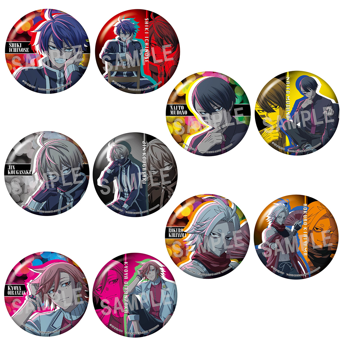 あみあみにて販売中！ 桃源暗鬼 ポートレート トレーディング缶バッジ