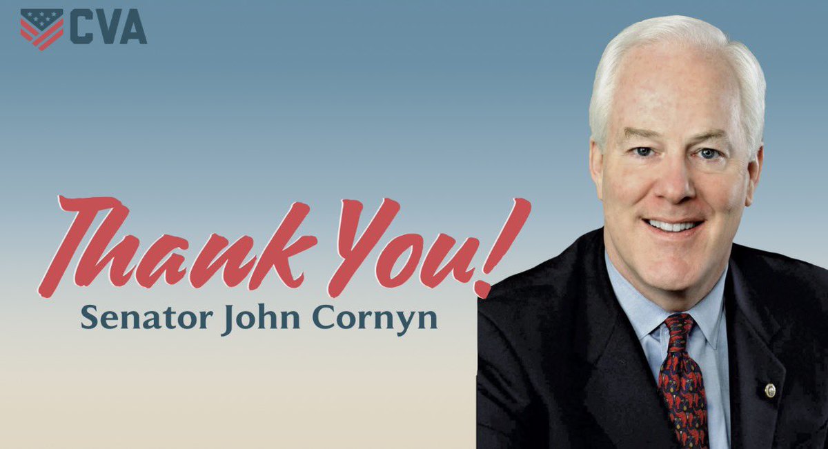 Thank you <a href="/JohnCornyn/">Senator John Cornyn</a> for standing firm with your NO vote on extending ACA subsidies, putting Texas families and taxpayers first every time. Your leadership matters!