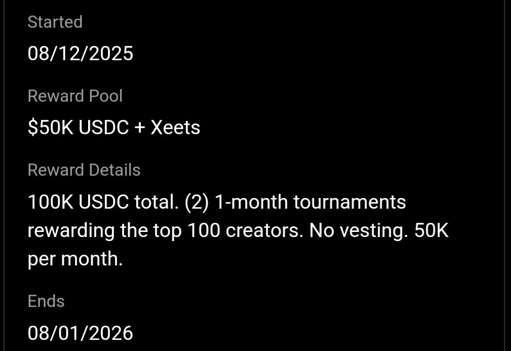 Akashq10's tweet image. I know this just went live a few days ago on @xeetdotai .

But there’s barely any time left and you won’t even know when it ends.

So if you want to grind, start immediately because this is only for the top 100.

@ADIChain_
@ADI_Foundation 
@xeetdotai 

#ADI