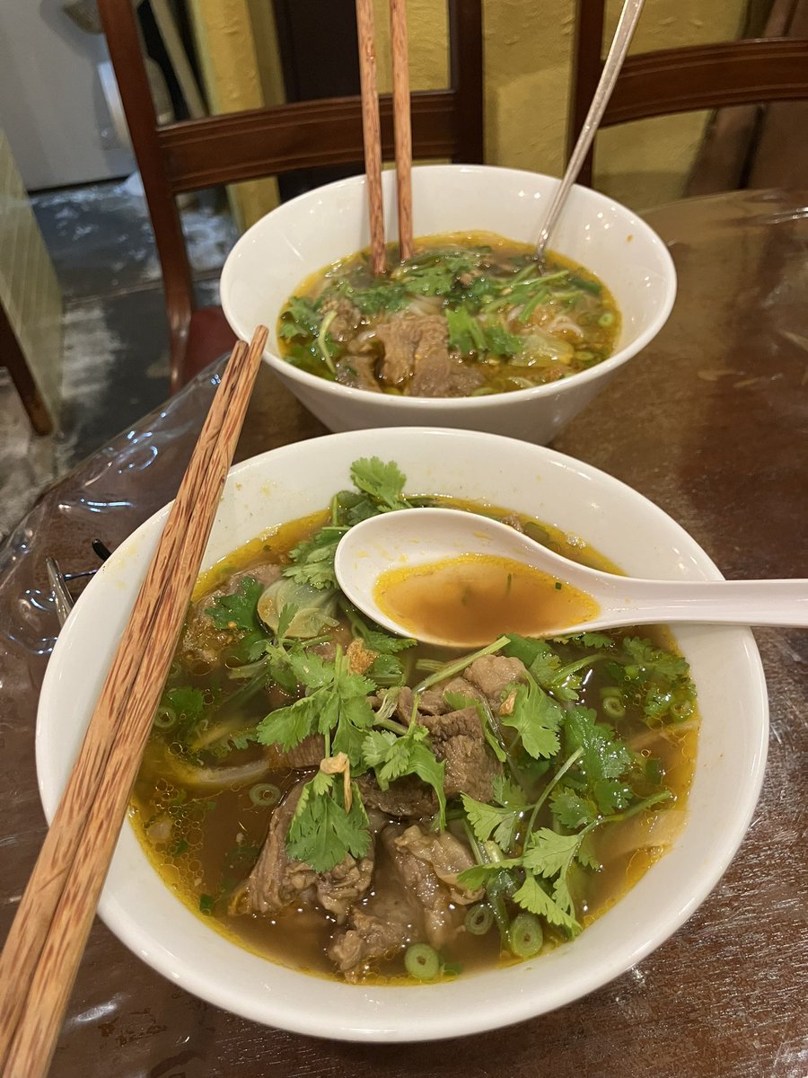 Bo Kho is a Vietnamese-style beef stew noodle soup, originally