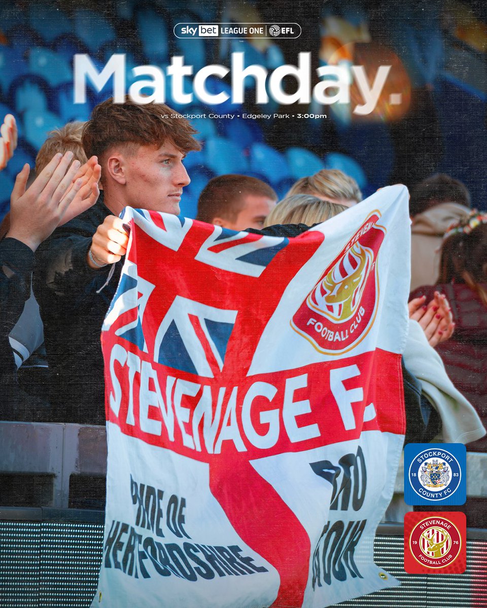 StevenageFC's tweet image. MD18: Stockport away. ❤️🤍