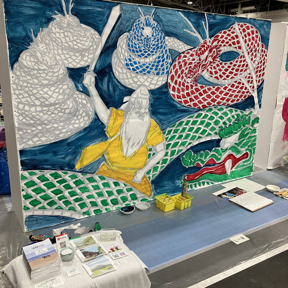 フクザワさん ライブペイント 原画 フクザワさん ライブペイント 原画 フクザワ ｜ 絵で音楽に携わる