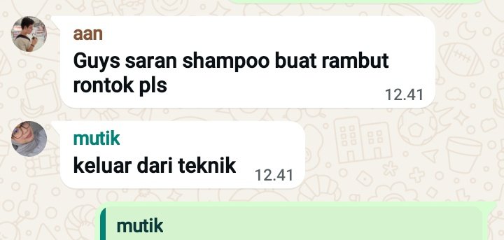 enginecring's tweet image. another day another chat lucu dari grup ini