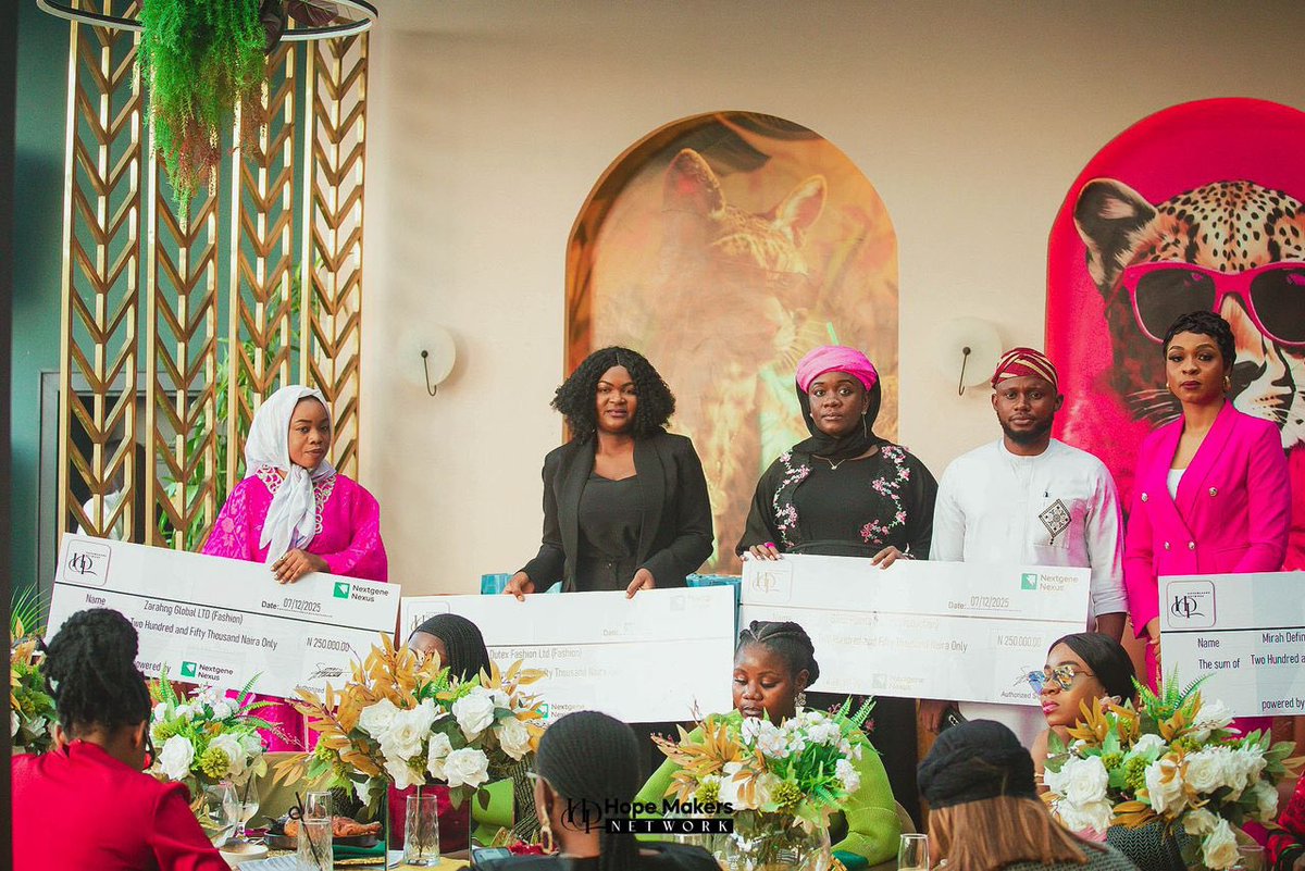 HopeMakersNet's tweet image. A huge thank you to @NextgeneNexus  for crediting our five (5) Hopemakers Network beneficiaries with business funding! 

This gesture not only empowers our entrepreneurs financially but also boosts their confidence and motivation.