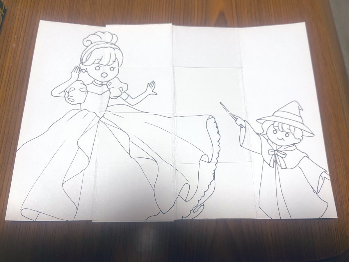 教材制作という名のもとに合法で職場で絵描いてた
今から家で色塗りする
