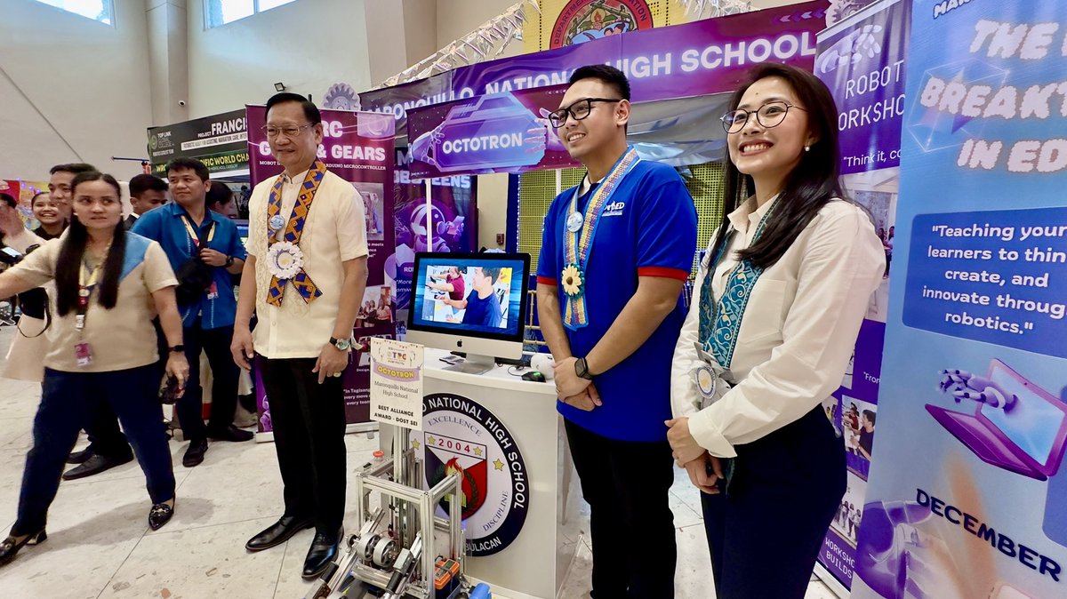 DexGalban's tweet photo. From our learner world champions in robotics to our young innovators in healthy food technology, the future is bright for basic education. ✨ https://t.co/WOHWp9qyg8