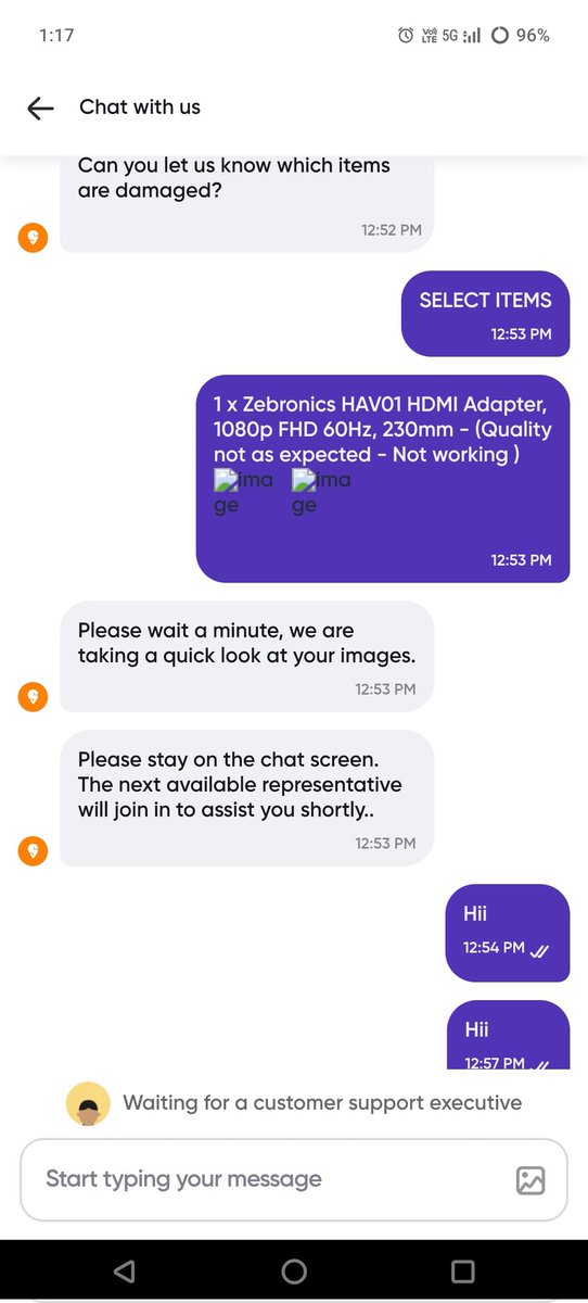 amazingmka's tweet photo. @SwiggyCares Very poor experience. Product not working. Return requested today but no update yet. Please return this order 
#224517954105676 https://t.co/x7f4ID6oiS