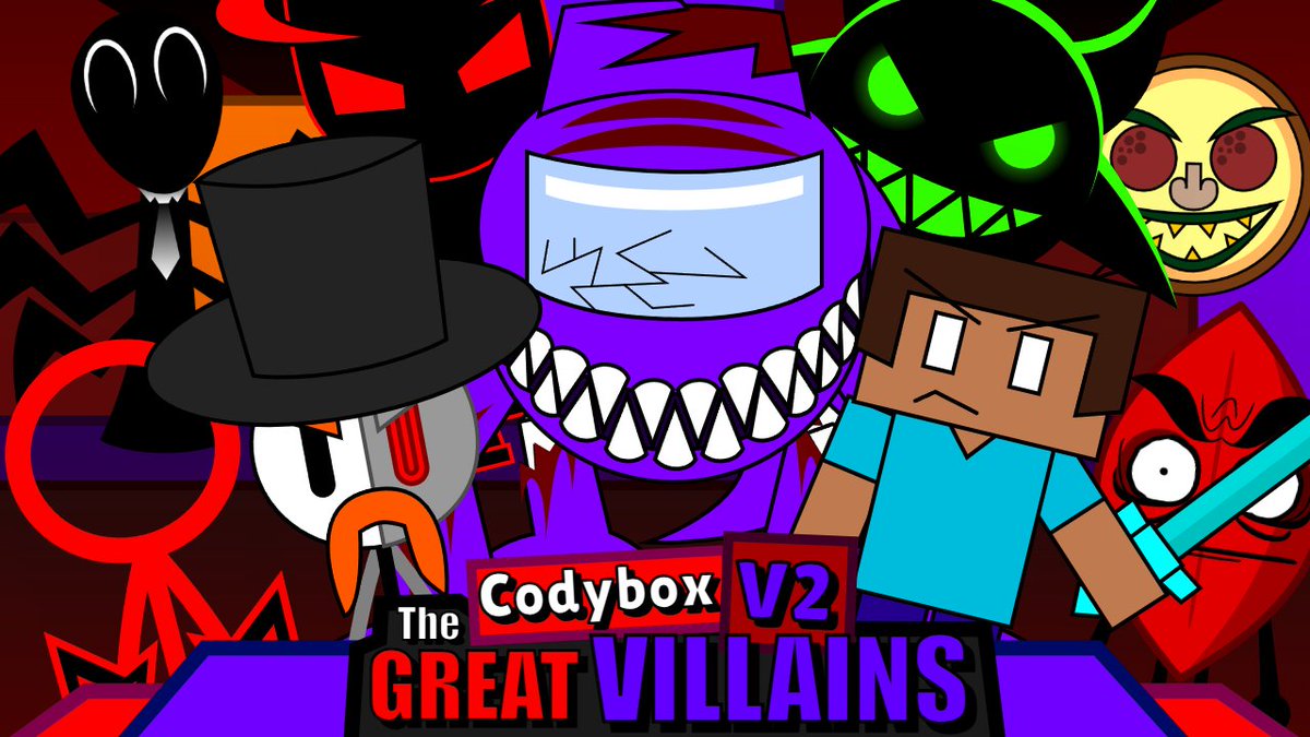 The sequel of this mod is out now, go and check it out now!

Links:

Newgrounds port:
newgrounds.com/portal/view/10…

Itch port:
ct25gaming.itch.io/codybox-v2

#incredibox #crossover #villain #noaigenerated #incrediboxmod