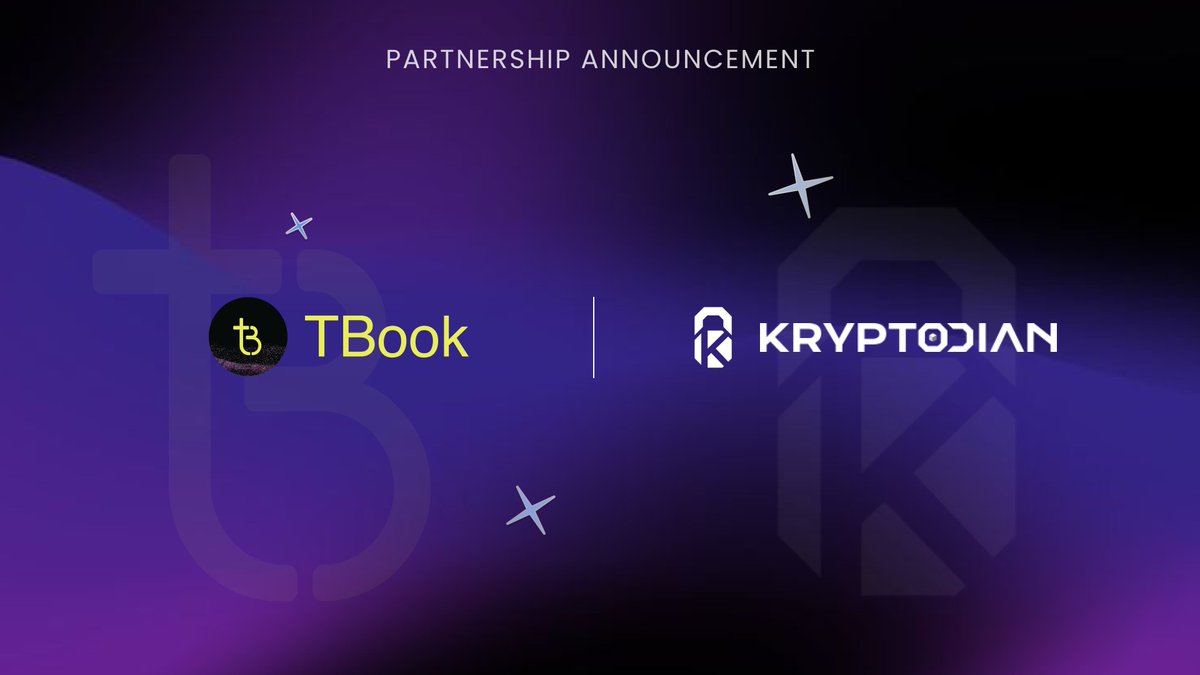 TBook and <a href="/Kryptodianoffic/">Kryptodian</a>  are teaming up to build the compliant foundation for the next wave of RWAs. 🤝

By integrating Kryptodian’s enterprise-grade custody into our embedded RWA liquidity layer, we are bridging the gap between institutional safety and global distribution.