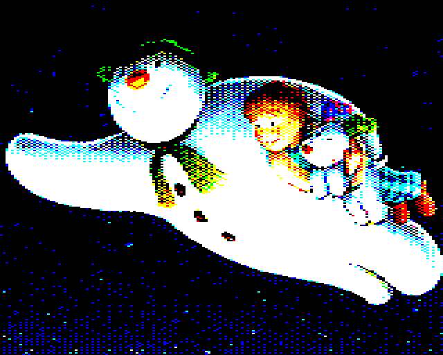 cs99cjb's tweet photo. Snowman and snow dog #bbcmicro #retrospecs https://t.co/QfNFHjbAis