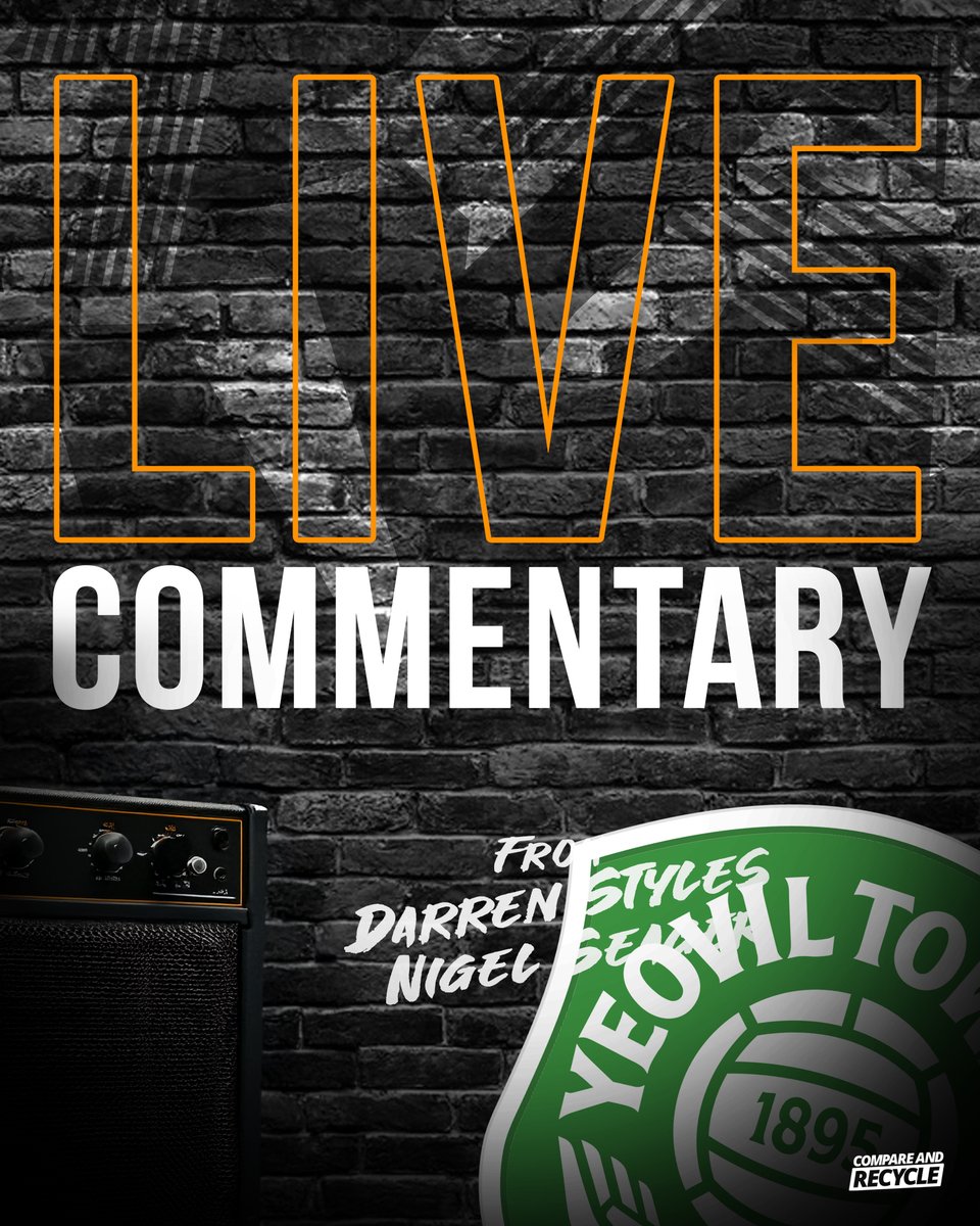 🎙️ Not travelling to Yeovil this afternoon? Darren and Nigel will have you covered with live commentary from 14:40.

Tune in here:
internet-radio.com/station/stones…