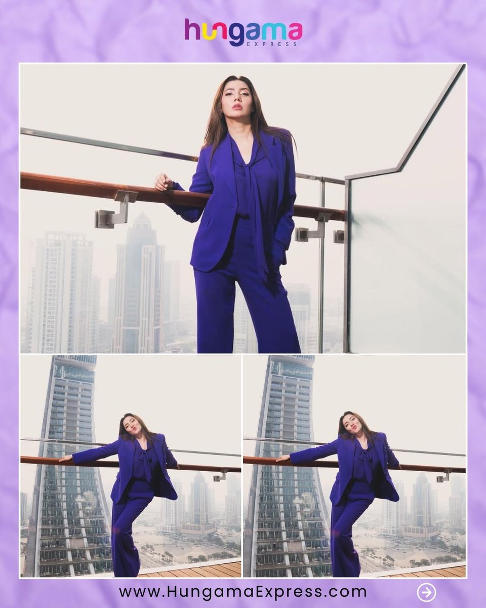 HungamaExpress's tweet image. Mahira Khan stuns with an electrifying look in Doha, Qatar, proving her star power shines through even while under the weather.

#MahiraKhan #DohaQatar #GlobalIcon #StarPower #StyleStatement #Hungamaexpress