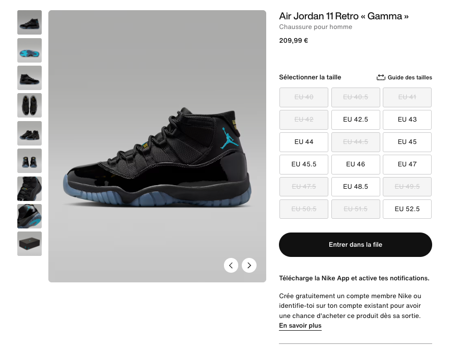 ImagesByStashed's tweet image. ad: Air Jordan 11 'Gamma' sizes selling out🇪🇺
UK: tidd.ly/4j0MWrs
FR: tidd.ly/454xFQk
DE: tidd.ly/3YoDFzF
IT: tidd.ly/48SjaAe
ES: tidd.ly/4aIQyvW
NL: tidd.ly/48BRK2X
BE: tidd.ly/4s0bULI