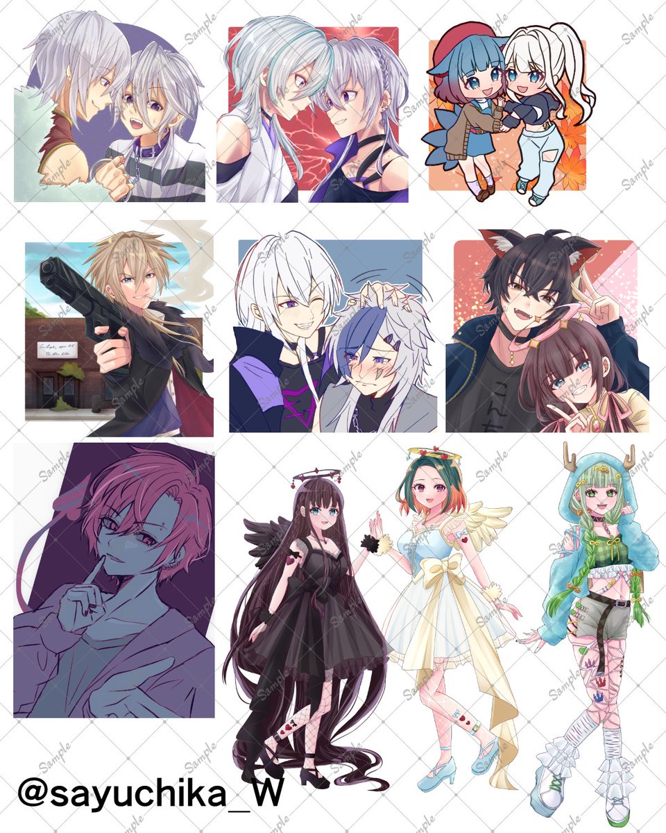 最近書かせて頂いたイラスト一覧✨ ご依頼ありがとうございました