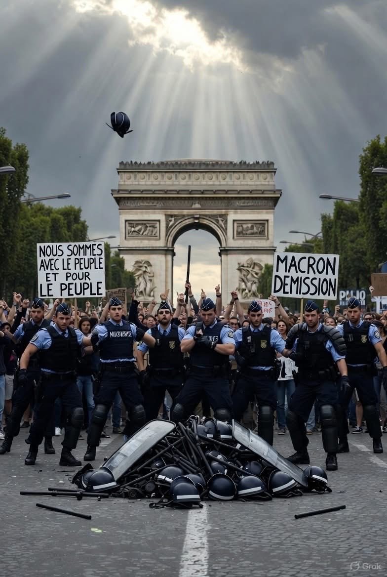 yannlbone's tweet photo. Ce gouvernement ne tient depuis les gilets jaunes que par sa @PoliceNationale et sa @Gendarmerie Ces derniers sont censés servir et protéger le peuple… https://t.co/h7cnX5qDy1
