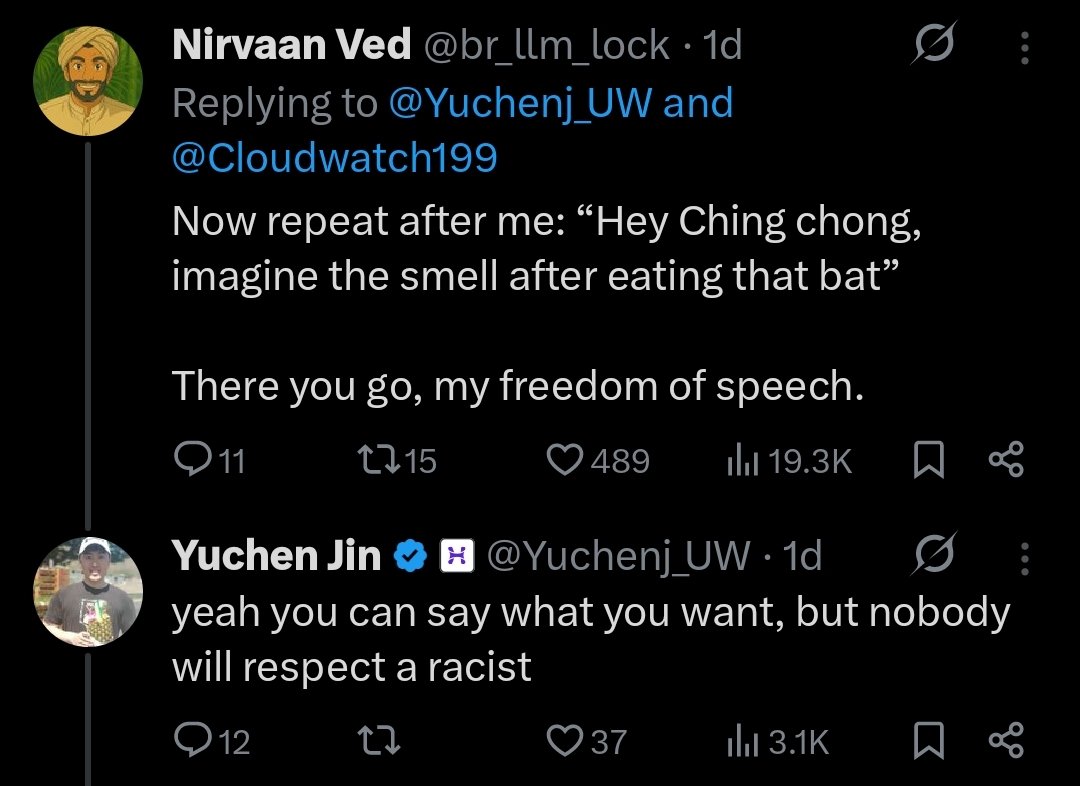 Oh so its only a joke when you do it?