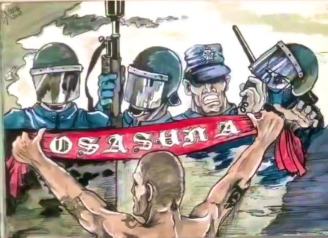 baskdefenders's tweet photo. 1987/13/12 ZORIONAK INDAR GORRI!
EGUN APROPOSEAN SORTU ZINETEN!
38 URTEKO ERRESISTENTZIA GORRIA!
ERREPRESIOAREN AURREAN…
BETI ZUTIK! ZUTIK MAKURTU GABE! ✊🏻
#IndarGorriAurrera #ACAB #FCKUIP https://t.co/VkXT0xYuB9