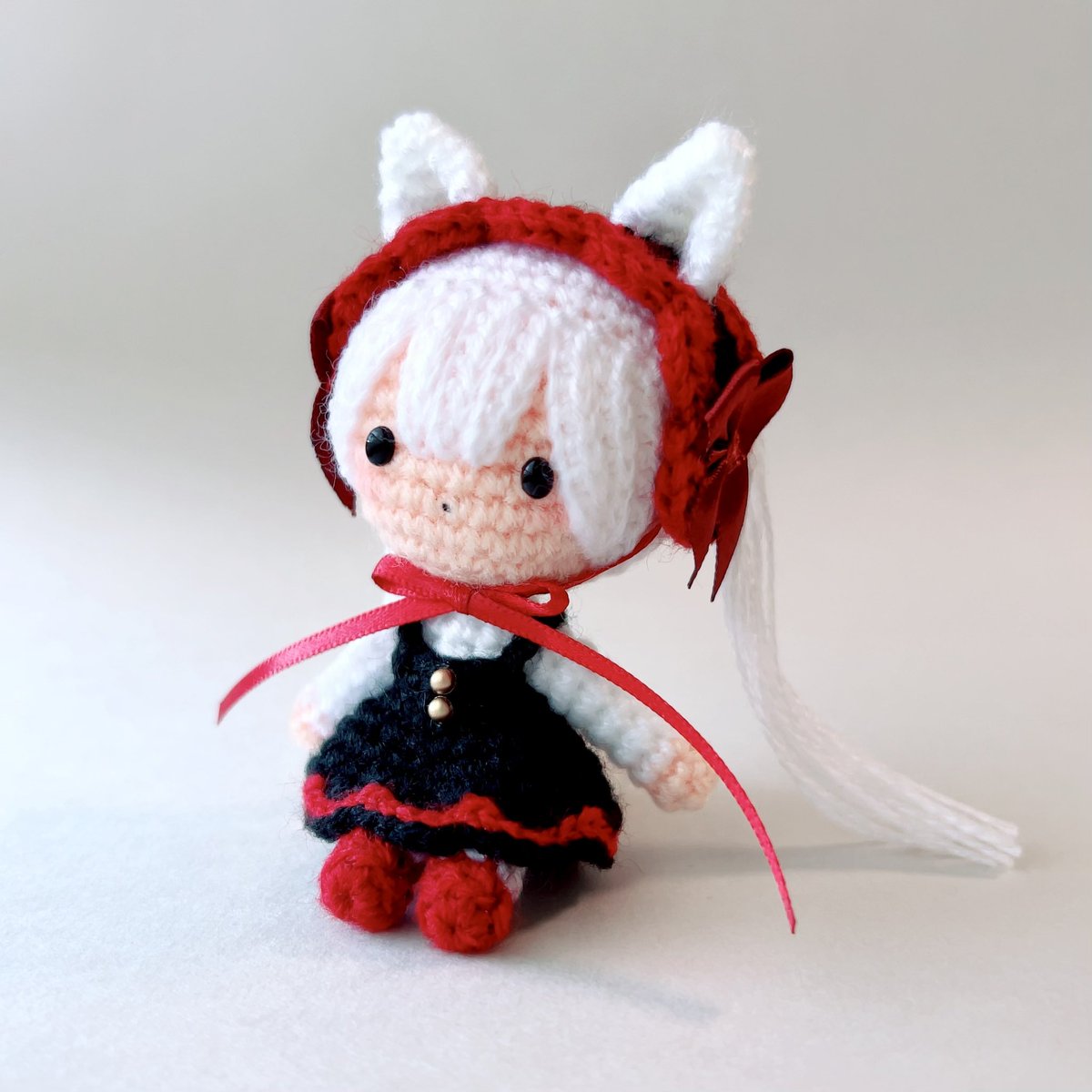 新作】 ワンピースなしろこちゃん誕生🦊⛩️ この子は黒しろこちゃん