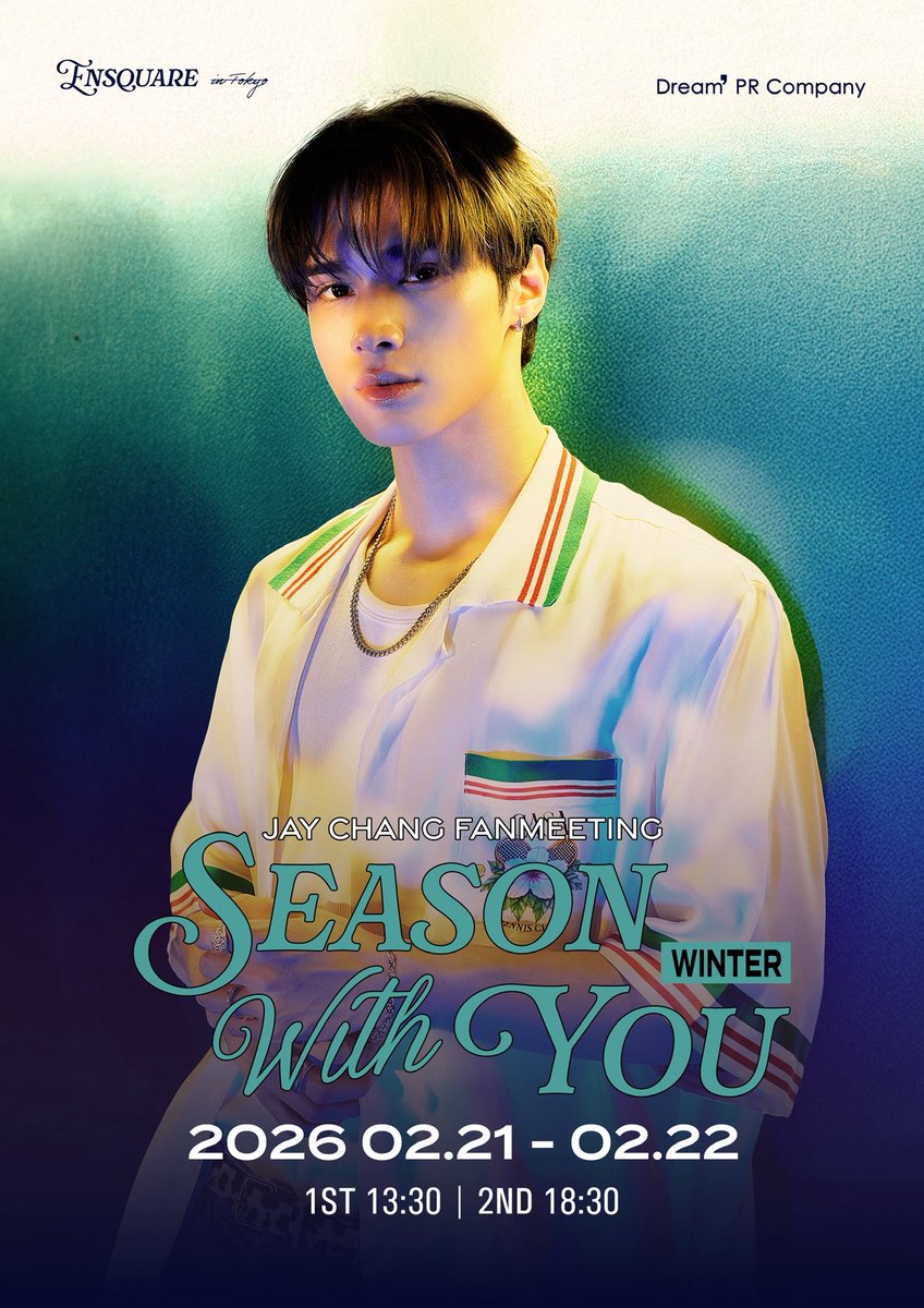 jchang63's tweet image. 日本の`SUNLIGHT`の皆さんへ
２月の寒い季節だからこそJayChangの歌声であたたかい時間を過ごす
特別な時間をご用意しました。

『JAY CHANG FANMEETING : SEASON WITH YOU | WINTER 』

🗓️2026.02.21 &amp;amp; 02.22 | 1st 13:30 / 2nd 18:30
📍ENSQUARE
🎫 TICKET : 2025.12.15(月) 17:00 JST ~…