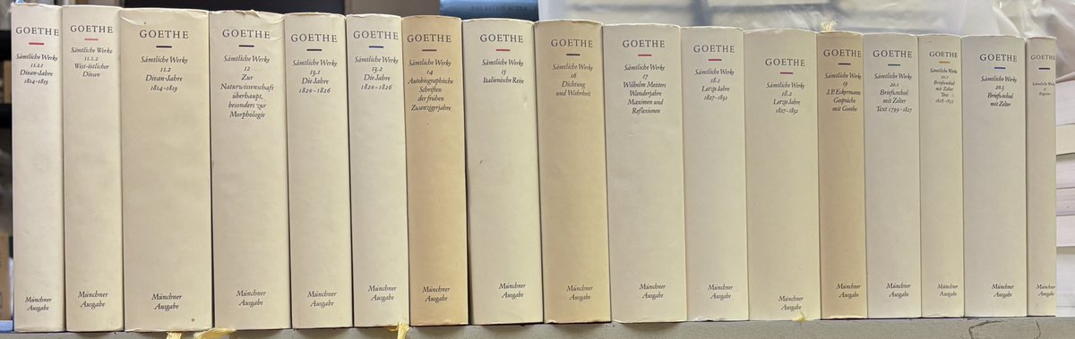 ゲーテ全集のミュンヘン版、全21巻33冊セットも入荷いたしました！