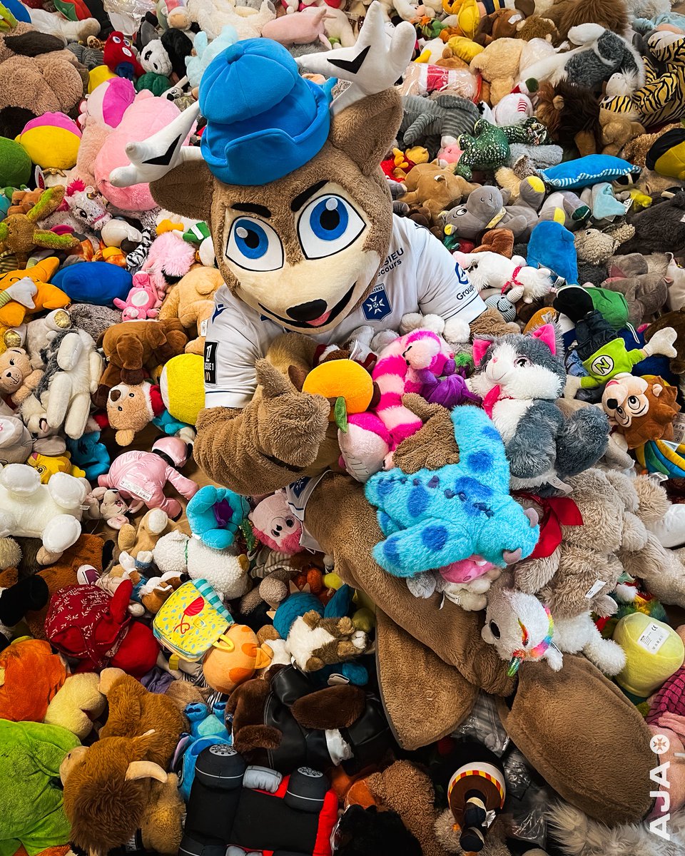 🧸 Près de 2️⃣0️⃣0️⃣0️⃣ peluches (sans compter O’Cerf 😃) ont été récoltées lors du lancer effectué avant AJA-Metz ! 

Elles ont été redistribuées à :
- Secours Populaire Français de l’Yonne
- Unité locale de la ⁠Croix Rouge Française
- Les Rêves de Marlène
- ⁠Auxerrevice des