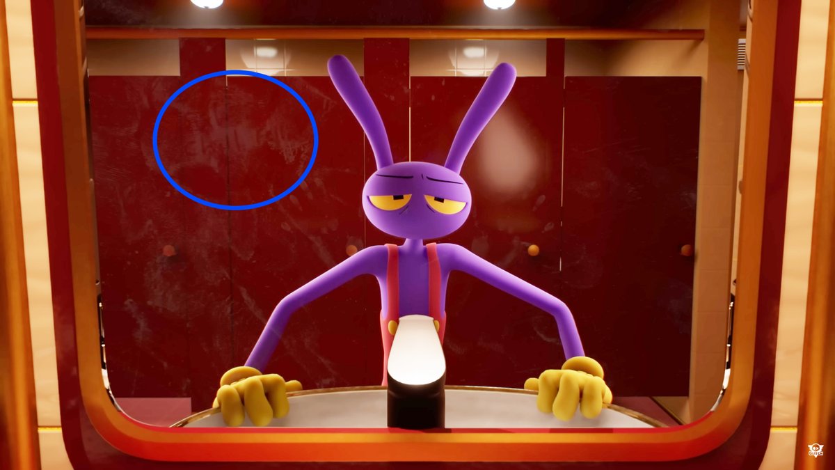 アメイジングデジタルサーカスEP7 ネタバレ注意。
-
-
-
-
このシーンのリビット？の手に「CHILL」の文字が隠れてるけどEP6のこのシーンとなんか関係あんのかな…？
(画像は光度を上げてます)
#TADCSPOILERS