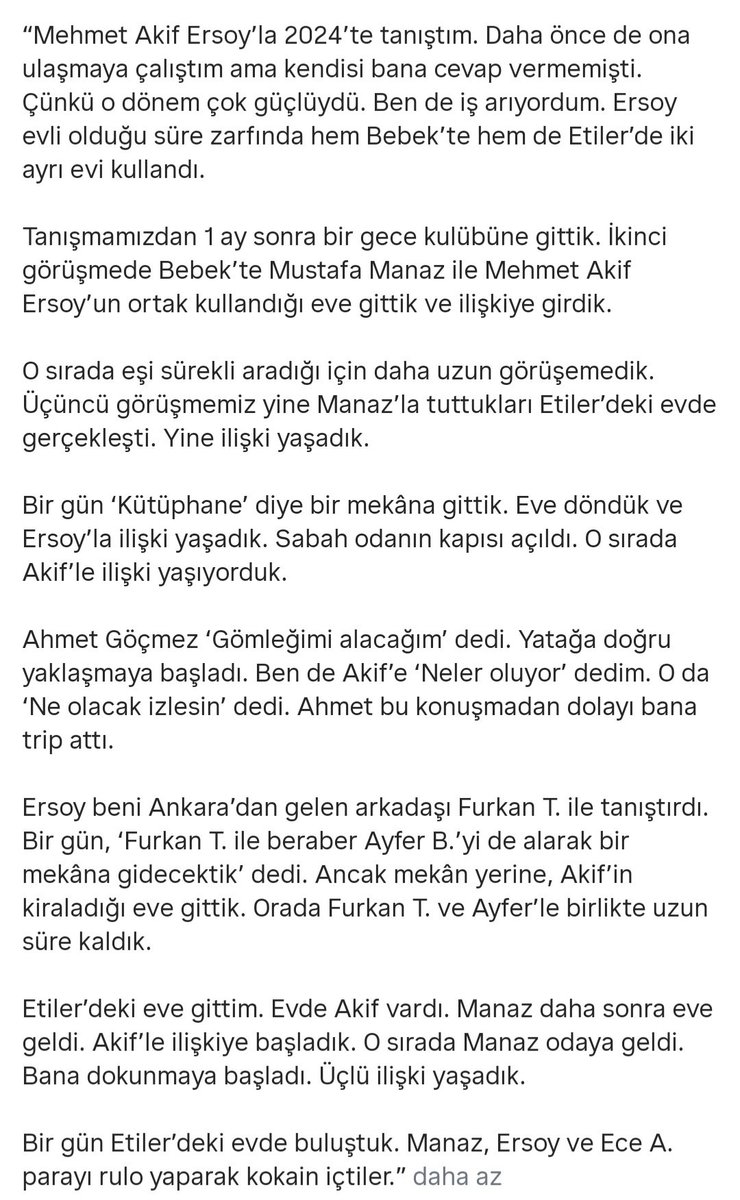 Şu ifadeler ortadayken bana siyasi operasyon yapılıyor diyen asıl operasyon pardon grup organizasyon çocuğu MAE!