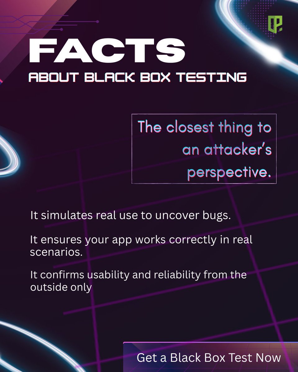 DelphiInfotech's tweet photo. Unlock black box testing to identify risks early. It validates software from an outsider’s view for better outcomes. Elevate product quality: https://t.co/WAENGJGJ5U

Ensure flawless performance—get professional testing now!

#BlackBoxTesting #SoftwareTesting #QualityAssurance https://t.co/vqabGTISG1