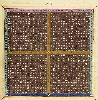 verafictio's tweet photo. @WeirdMedieval It reminds me item de signaculo sanctae Crucis of Venantius Fornatus and another medieval Carmina figurata! https://t.co/lve1fL8q9v