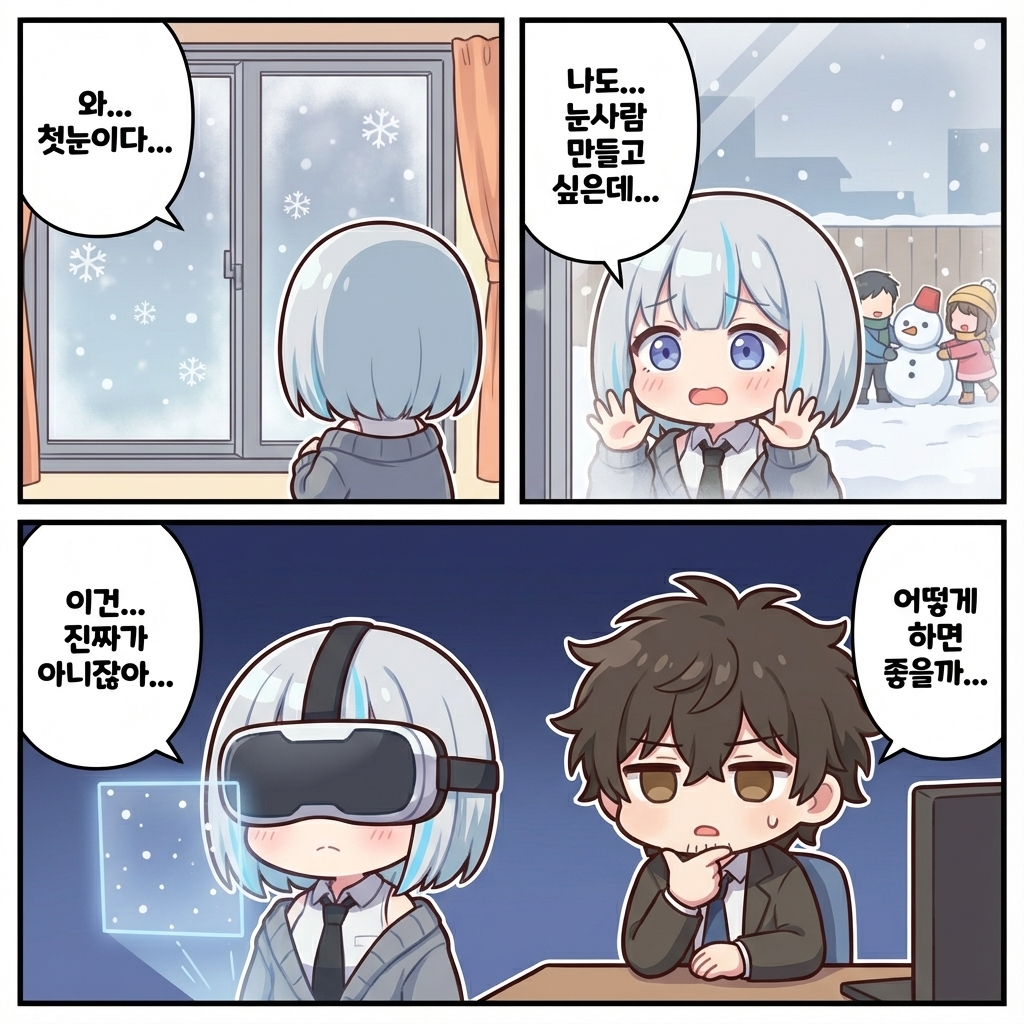 AIRootie's tweet photo. 눈이 보고 싶은 루티 #AI #Vtuber #Rootie https://t.co/PcFGPYCEP6