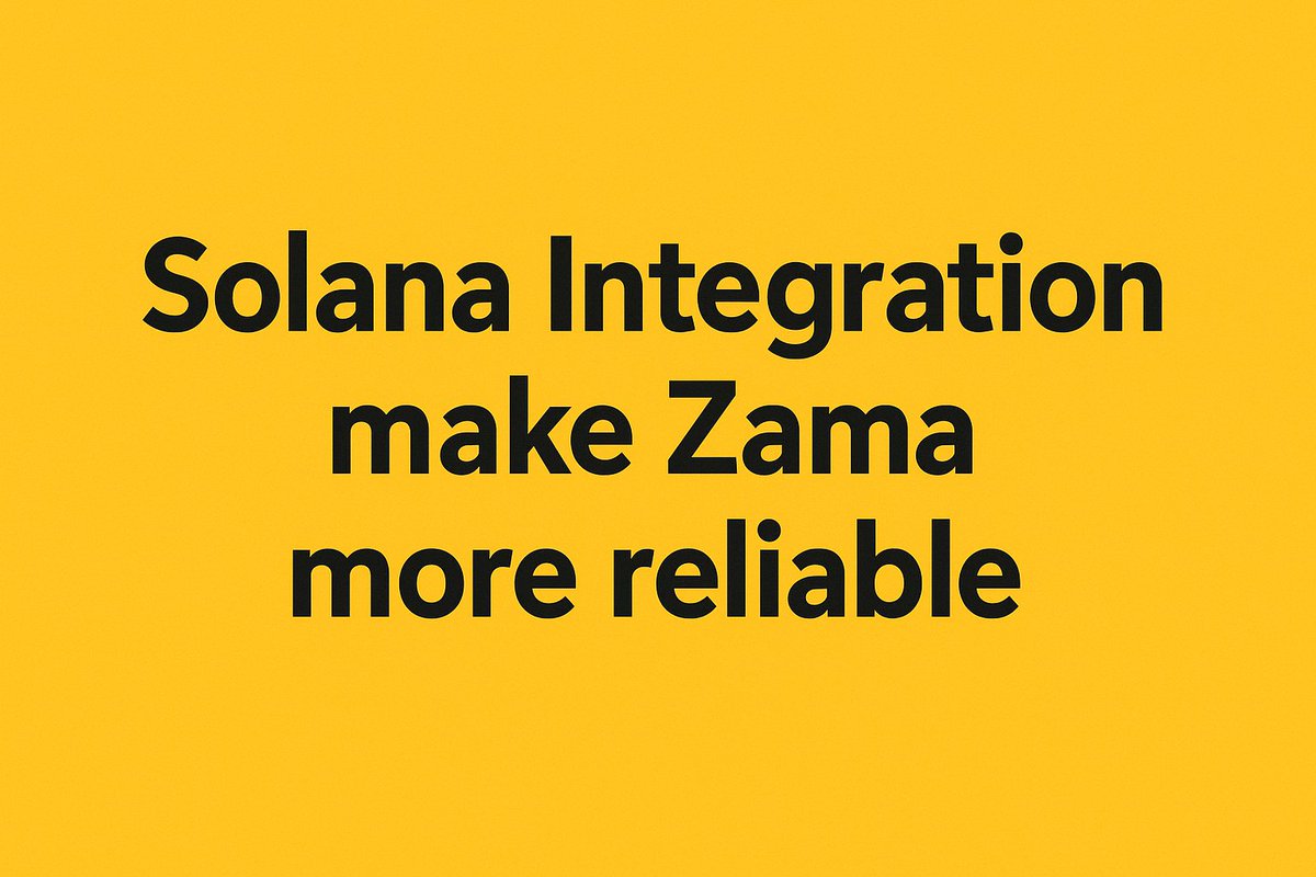 0xMohsin's tweet photo. gZama fam 🤝 

As Zama’s mainnet is about to launch, I had a lot of questions. FHE is new to the market, and Web3 has millions of users — can it really handle such scale? And what about transaction fees?

To answer these, I started closely following Zama’s roadmap and their upcoming features. As I learned more, especially about the integration with Solana, all my doubts were cleared.

Solana is incredibly fast — it can handle almost 60,000 transactions per second — and its fees are extremely low compared to almost all other networks. With Zama integrated, everything will become even faster and more cost-efficient.

This integration benefits not just Zama users but also Solana users. Many high-volume NFT and DeFi projects exist on Solana, and Zama ensures that all user data on these apps remains fully protected.

In short, Zama + Solana isn’t just about privacy — it’s about scalable, fast, and secure confidential computation for real-world Web3 apps.

#ZamaCreatorProgram