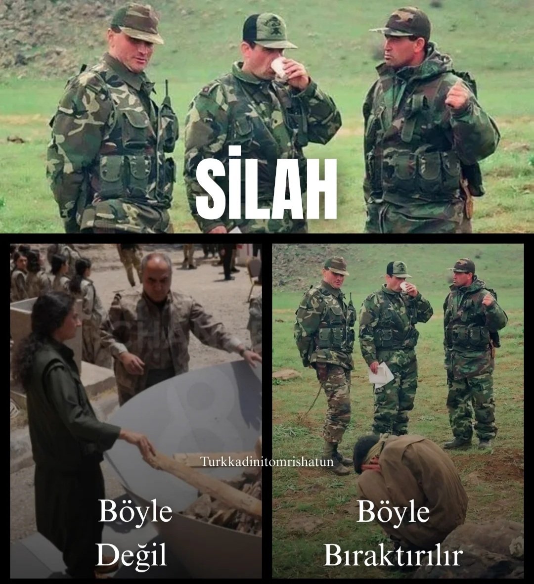 Terörle pazarlık olmaz, müzakere edilmez. Mücadele edilir, kafası ezilir.