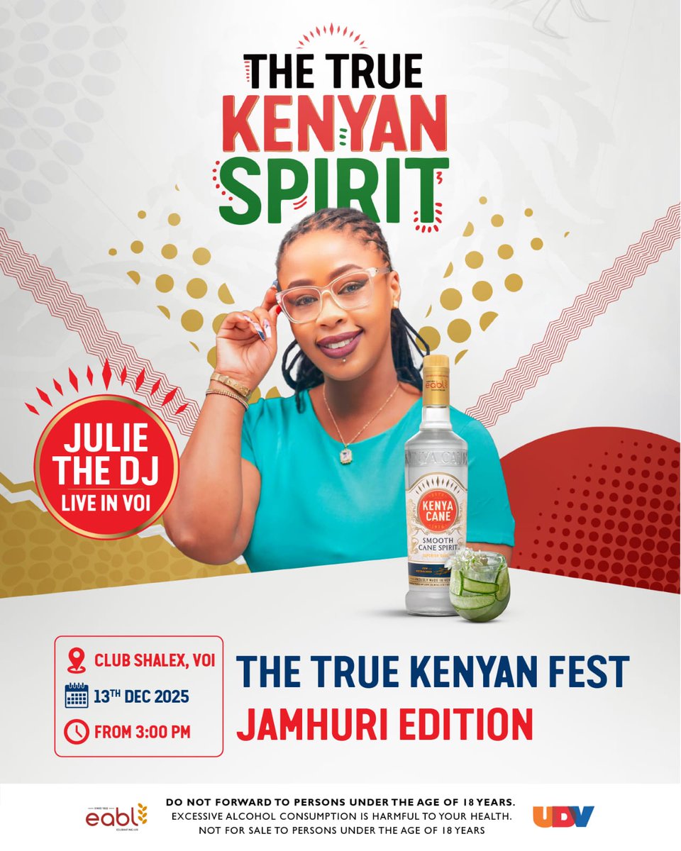 Weekend ni refu!If you cant be happy atleast be 🥴drunk, Form ni pale club shallex voi,Kuna live performances,real vibes and great music let meet there to make this memorable!Julie the Dj is live in voi Today,Tereeeeeen #TheTrueKenyanSpirit