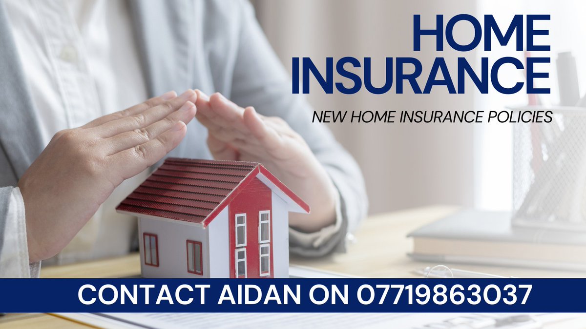 New affordable Home Insurance policies available to suit your home. Contact Aidan on 07719863037 for more information.